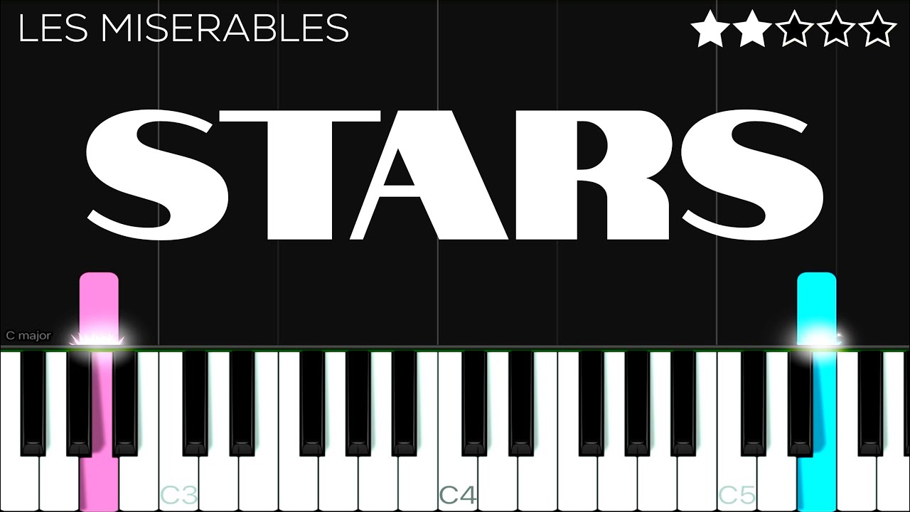 Les Misérables - Stars | EASY Piano Tutorial