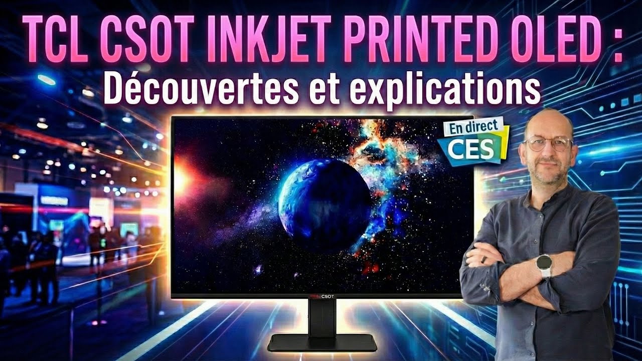 TCL CSOT Inkjet Printed OLED : C'est très cool, mais c'est pas pour demain.