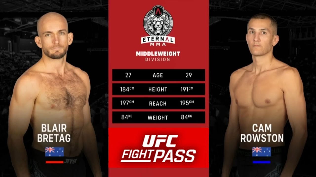 Eternal MMA 91: Cam Rowston vs Blair Bretag | November 30th, 2024