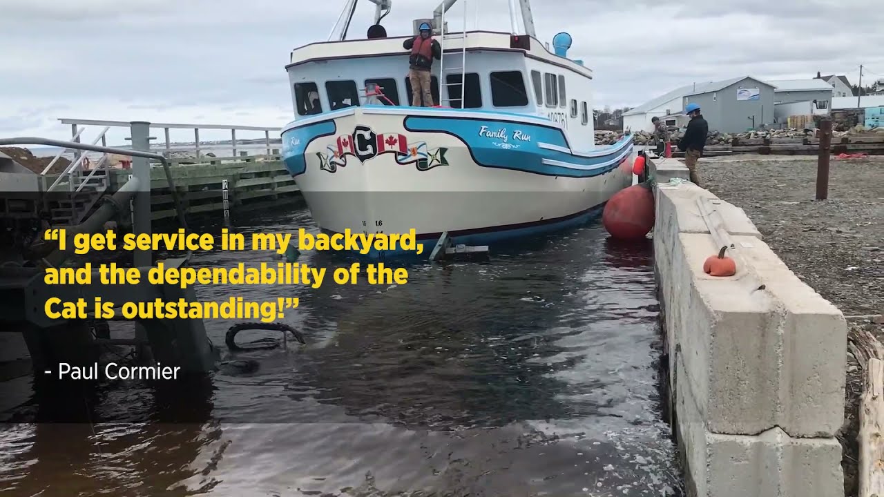 Lobster Fishing Boat Powered By Cat In The Maritimes