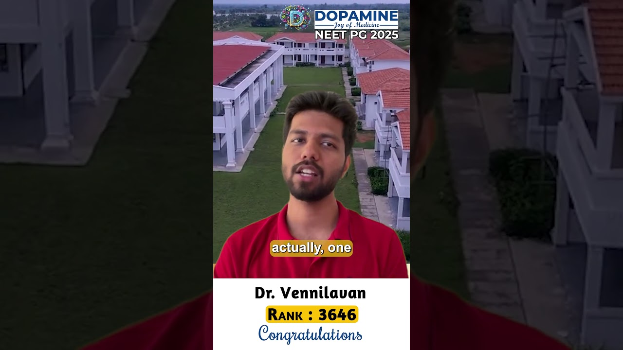 NEET PG / INICET / FMGE ASPIRANTS |Best app for neet pg preparation | Dr Vennilavan | Dopamine |