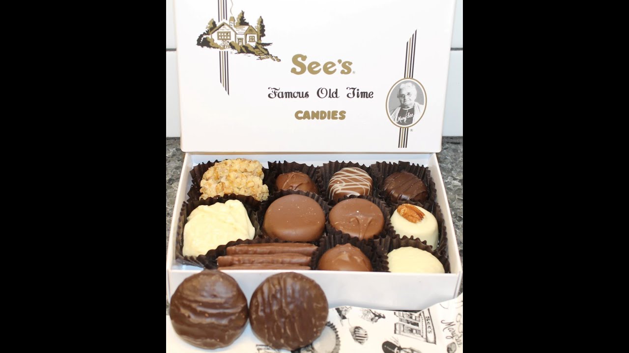 See’s Candies Seasonal Box Opening & Butterscotch Pecan Bar