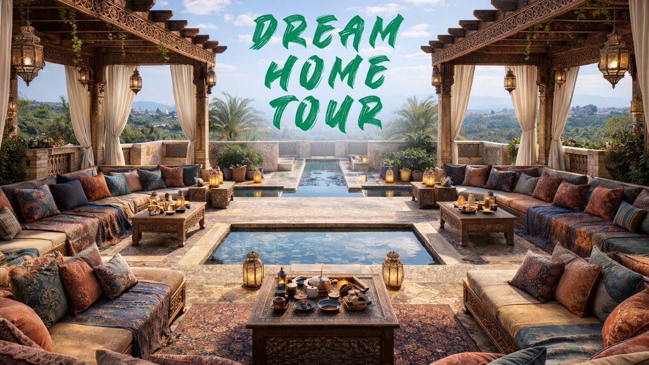 DREAM HOME TOUR | Stunning Andalusian Palace | Billionaire | Luxury | Slow Living | AI Video | ASMR