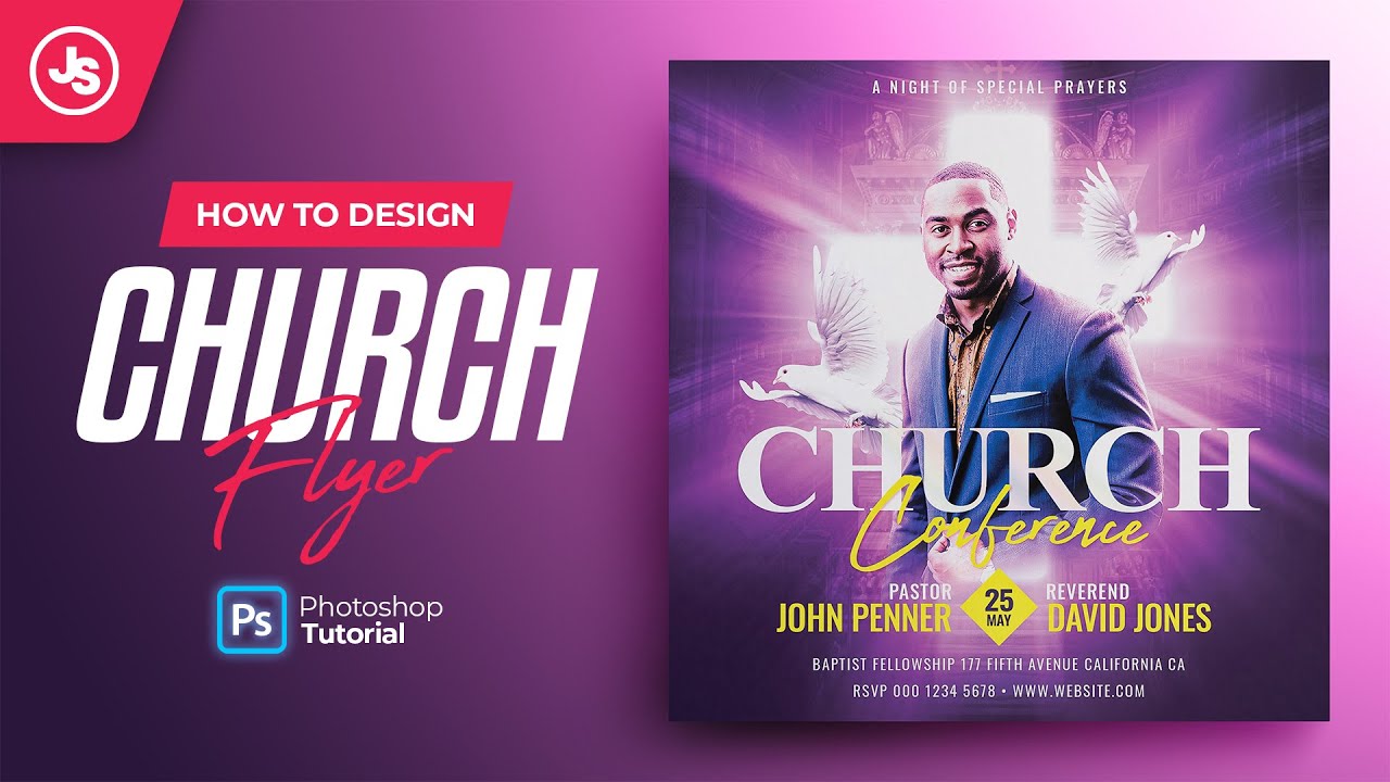 Church Flyer Design (Photoshop Tutorial)