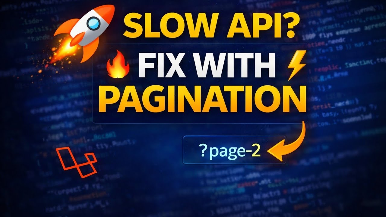 Fix Slow Laravel APIs in 10 Minutes – Pagination Tutorial