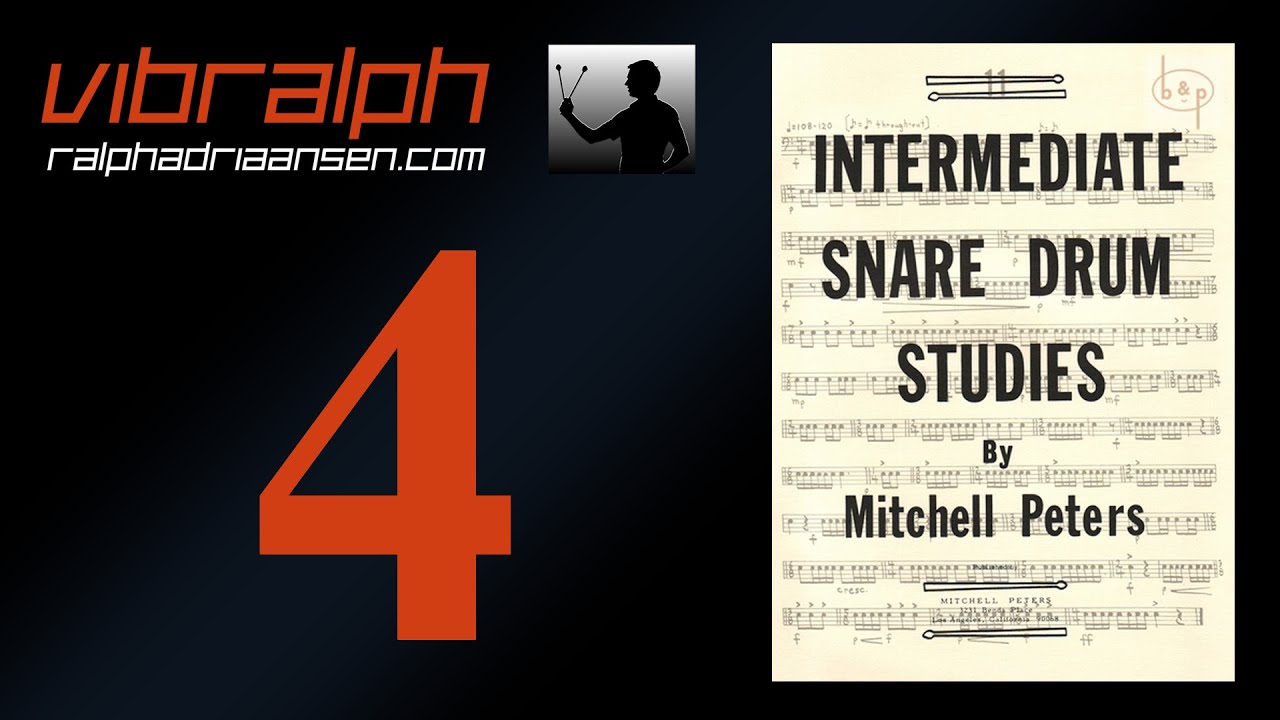 Vibralph - Intermediate snare drum studies Ex  IX X XI