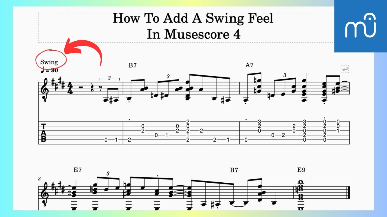 Как легко добавить свинговое звучание в MuseScore 4