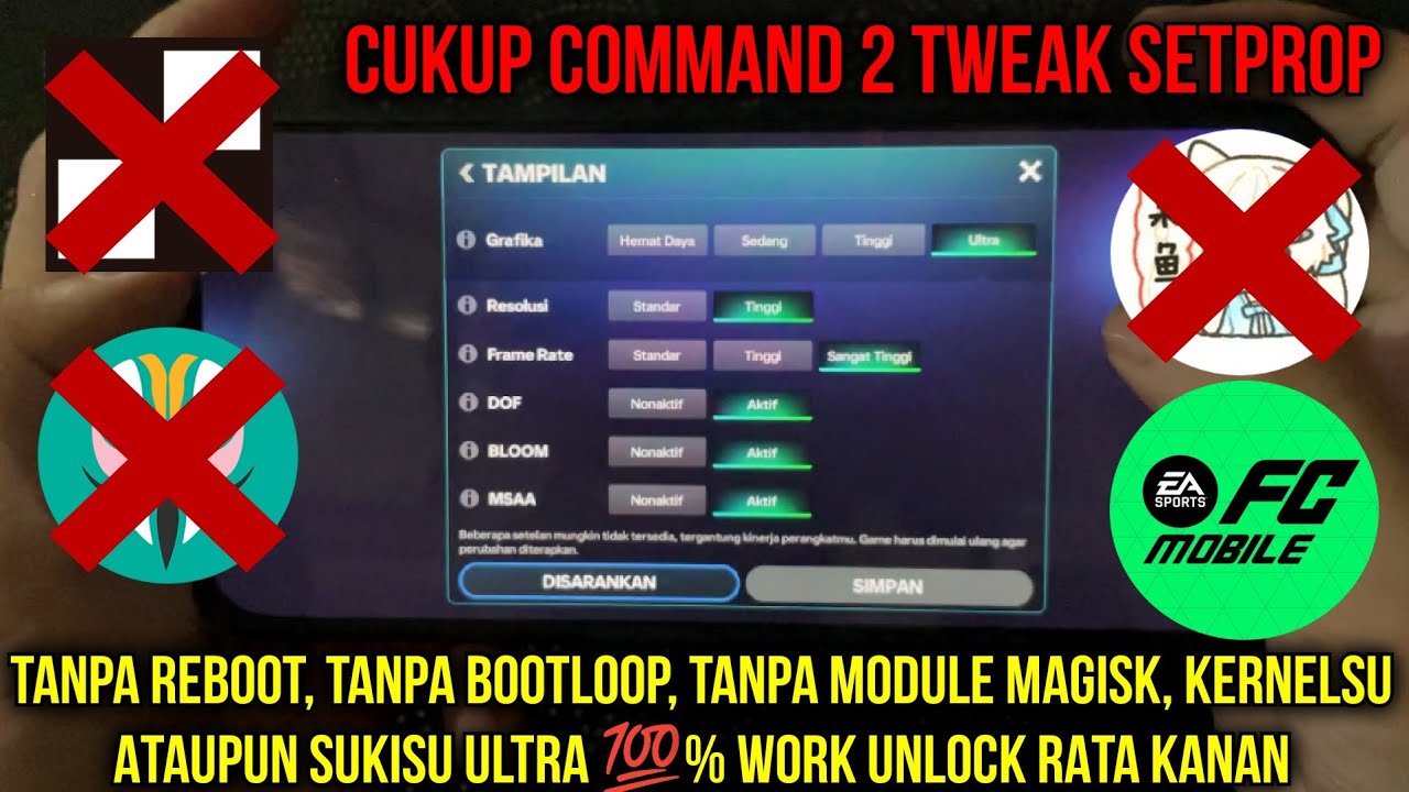🔥Tutorial Cara Unlock/Buka Grafik Ultra+Frame Rate Fifa Mobile/Fc Mobile 60-90Fps Terbaru 2025