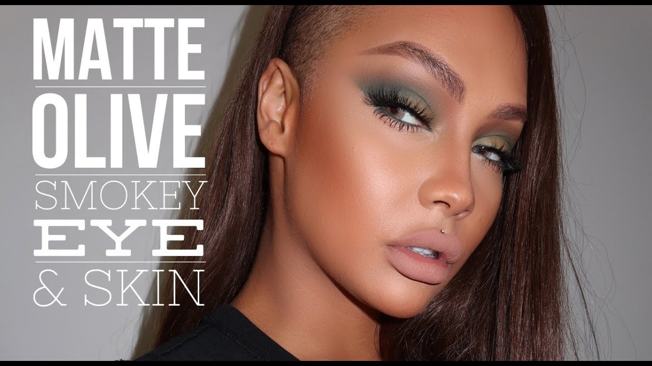 FALL MATTE OLIVE SMOKEY EYE AND FLAWLESS SKIN | SONJDRADELUXE