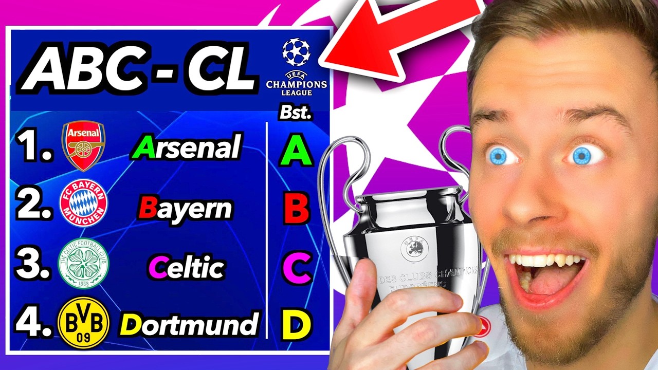 Champions League - ABER in alphabetischer Reihenfolge! 😂🔠