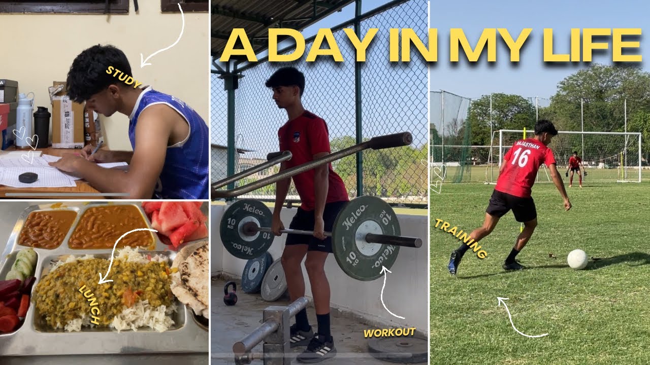 A Day In The Life Of A Footballer In LNIPE , Gwalior ⚽️🏋️📖