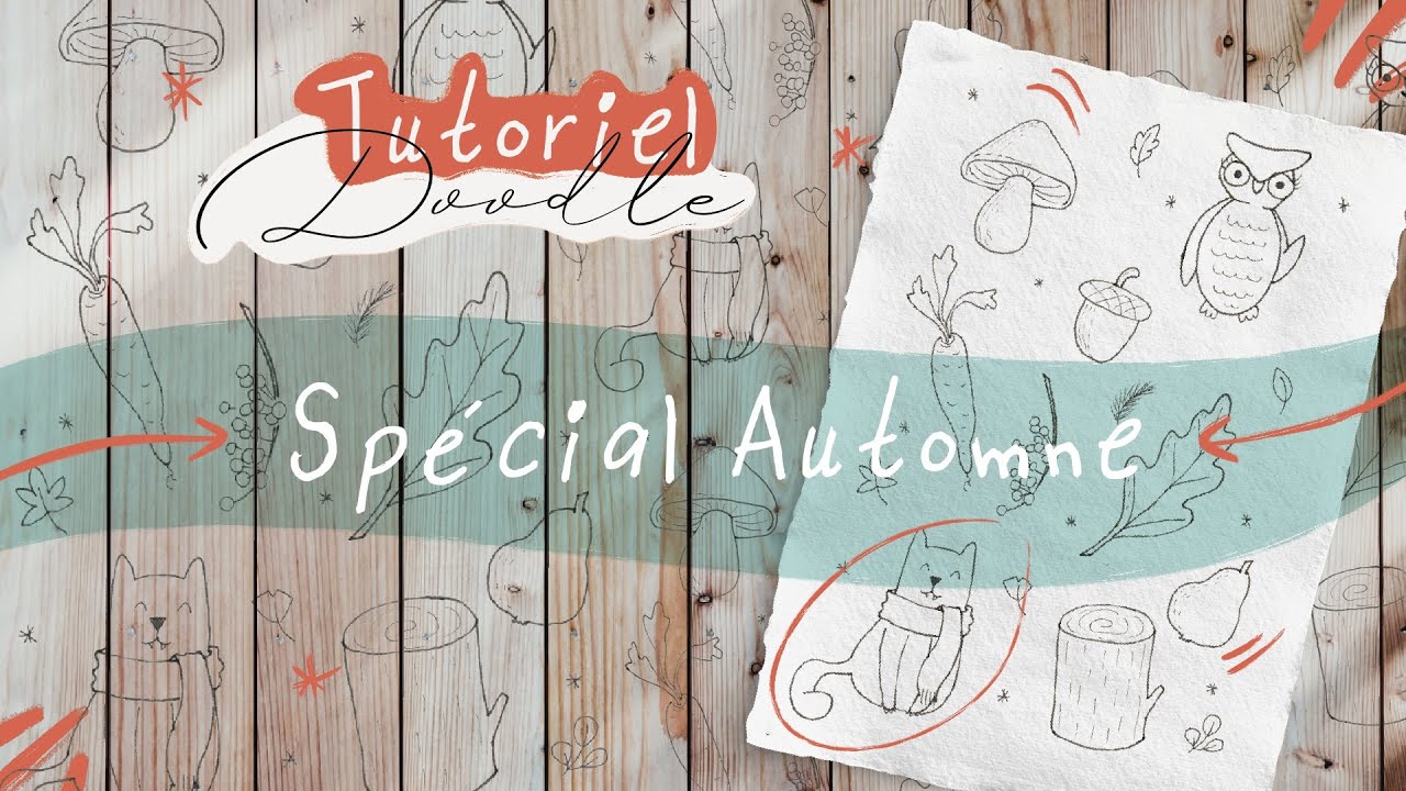 TUTO DESSIN FACILE | Dessine ces objets et animaux avec moi | Spécial Automne