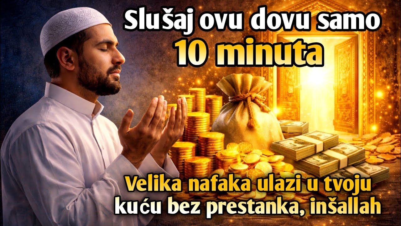 Slušaj ovu dovu samo 10 minuta | Velika nafaka ulazi u tvoju kuću bez prestanka, inšallah