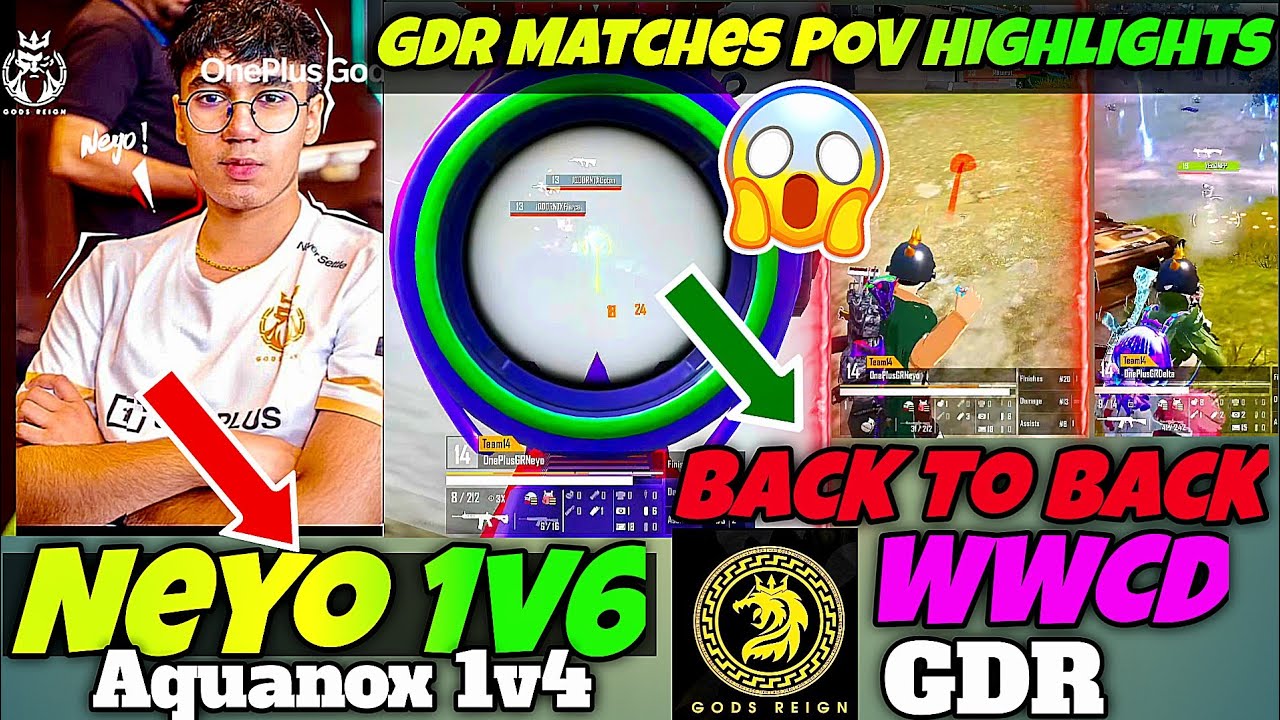 Neyo 1v6 😱 GDR BacK To BacK WWCD😳 GDR Matches POV Highlights 🚨 GDR Dominate 📢 HydraxGdr 🐉🔱❤️