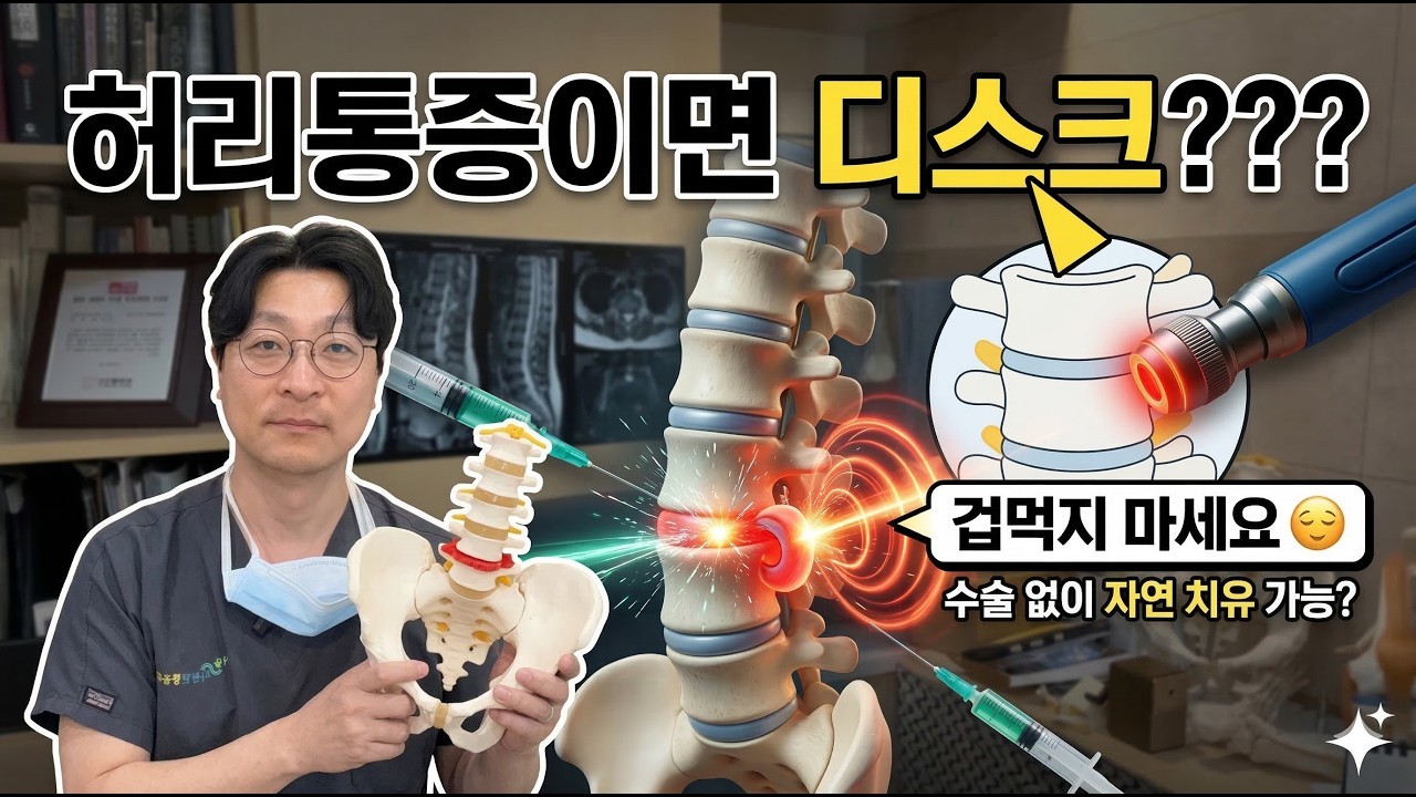 허리 아프면 디스크일까? 허리 아픈 사람 꼭!! 보세요.