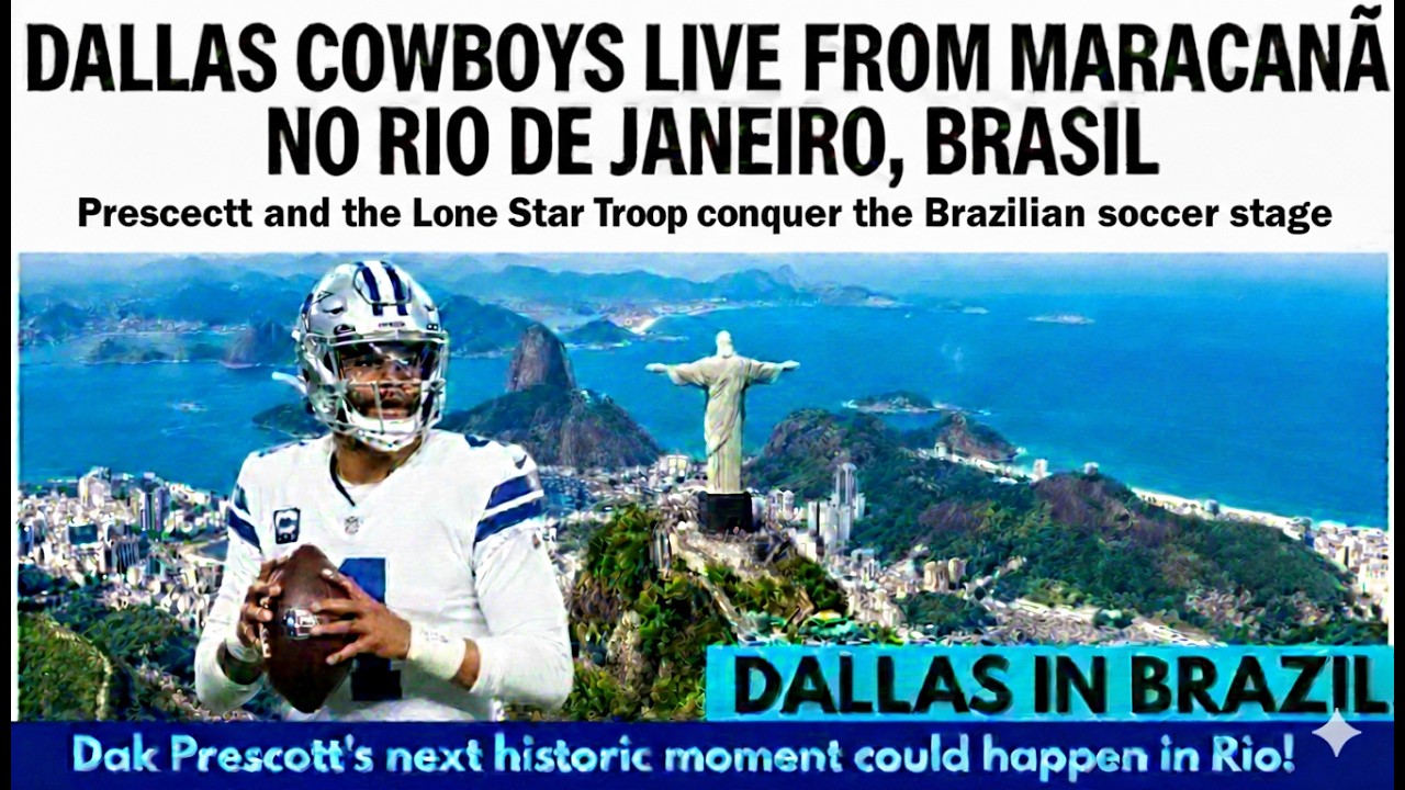 🚨Brazil is about to witness America's team live — the Cowboys are making history!🚨