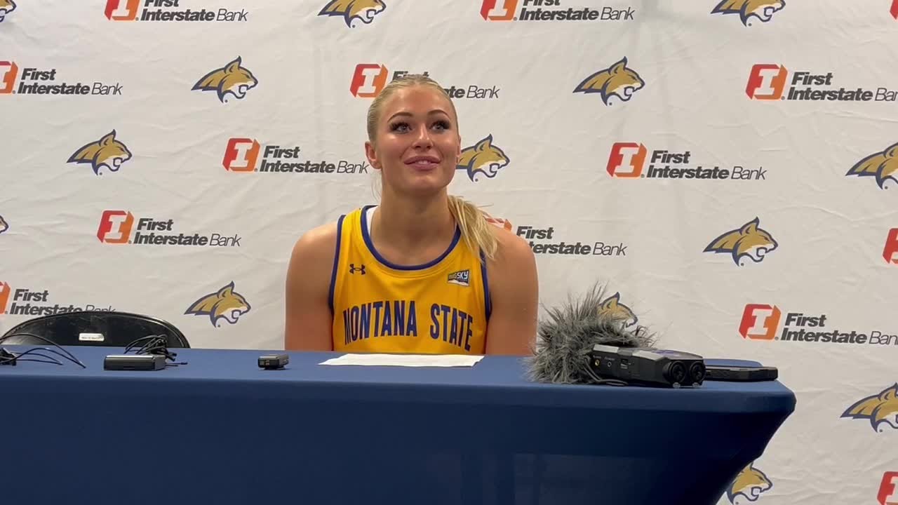 Montana State's Taylee Chirrick after win over Montana