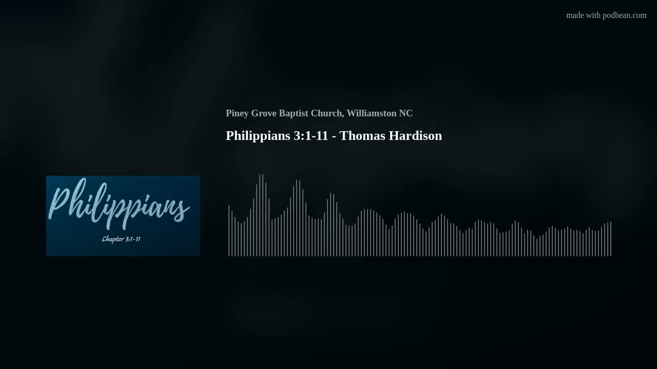 Philippians 3:1-11 - Thomas Hardison