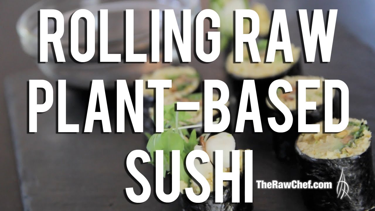 Raw Parsnip Rice Avocado Mushroom Sushi