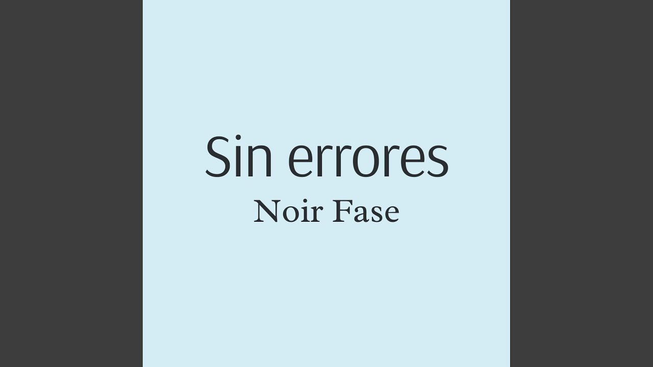 Sin errores