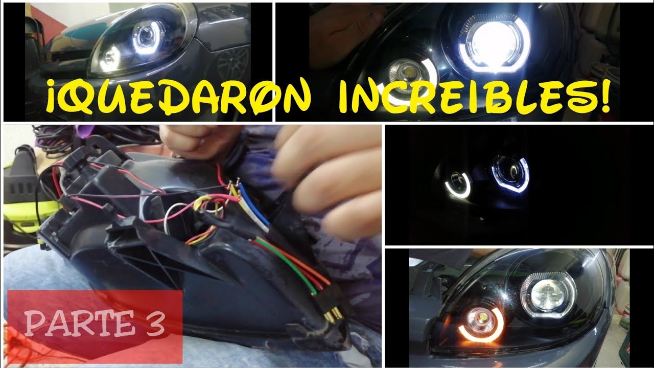 Modificando los faros| Retrofit | Como hacer las conexiones eléctricas|Chevy C2, Opel Corsa| Parte 3