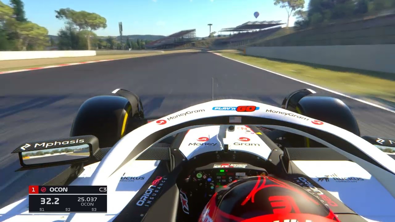 F1 2025 Esteban Ocon onboard Barcelona 