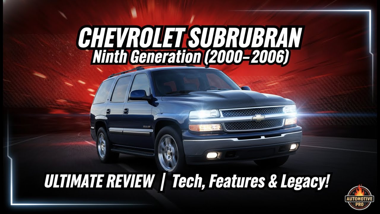 Полный обзор Chevrolet Suburban девятого поколения (2000–2006) | Технологии, особенности и наследие!