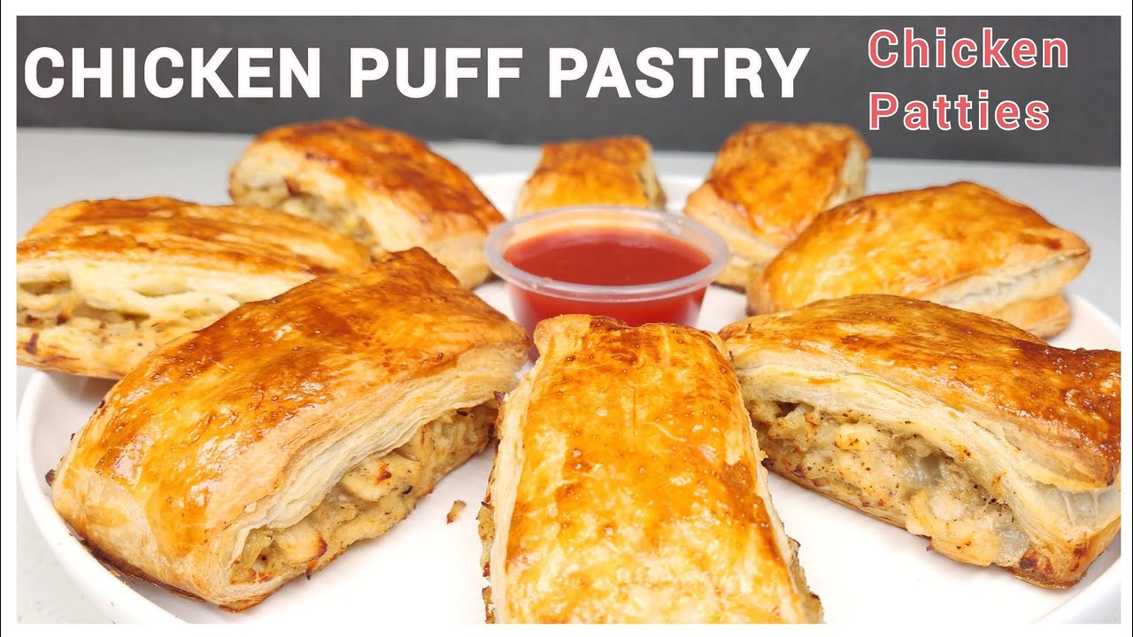Easy Chicken Puff Pastry Recipe | Chicken Patties With Puff Pastry