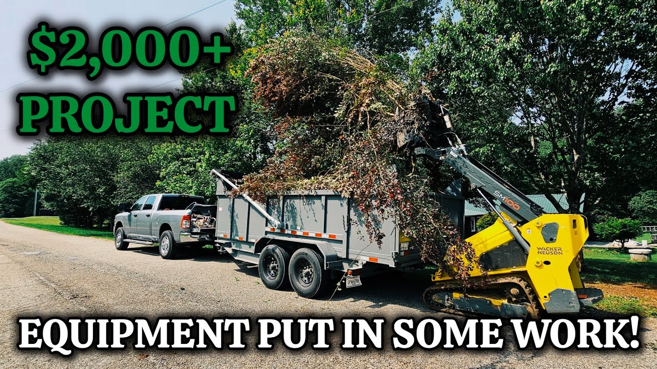 If You Are Not Ready To Be Broke Don't Start A Small Business | Removing Multiple Loads Of Brush!