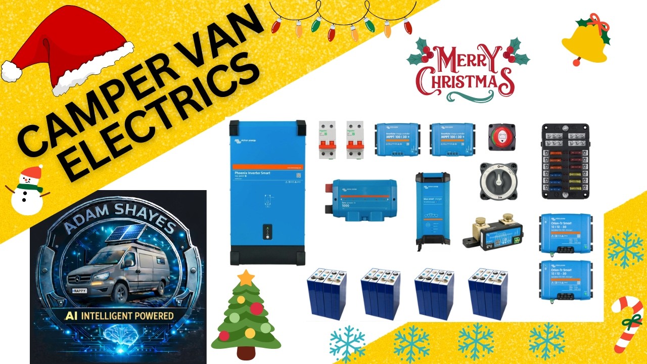 QUICK Rundown of some of the camper van electrics i have installed in my van,