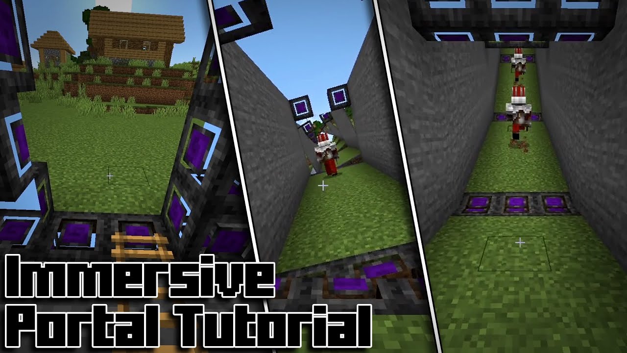 Quick Tutorial On How To Rotate Immersive Portals! - Minecraft Immersive Portal Tutorial