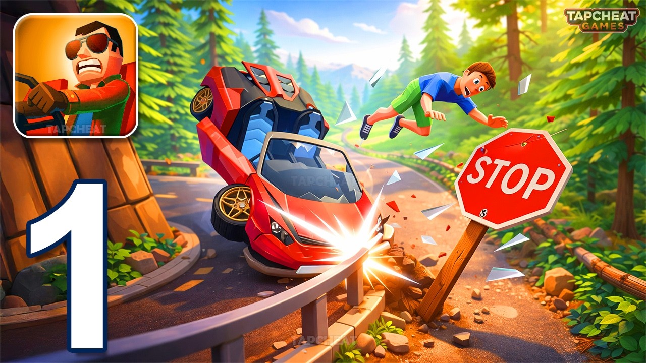 Faily Brakes Roadtrip - Gameplay Walkthrough Part 1 - Crazy Ragdoll Faily Brakes (Android, iOS)