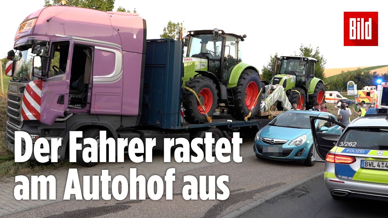 Unfall durch betrunkenen Lkw-Fahrer: 40-Tonner rammt sechs Autos