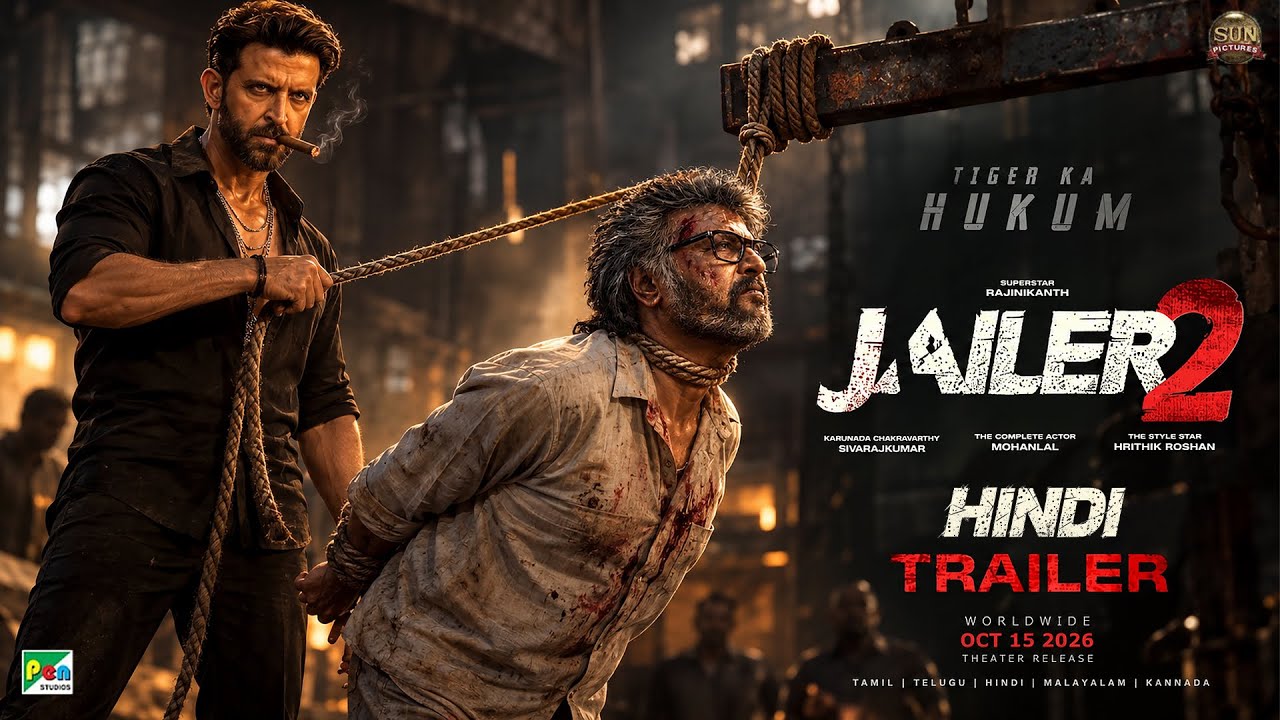 JAILER 2: Hrithik Roshan First Look Update | Superstar Rajinikanth | Nelson | 15 Oct 2026