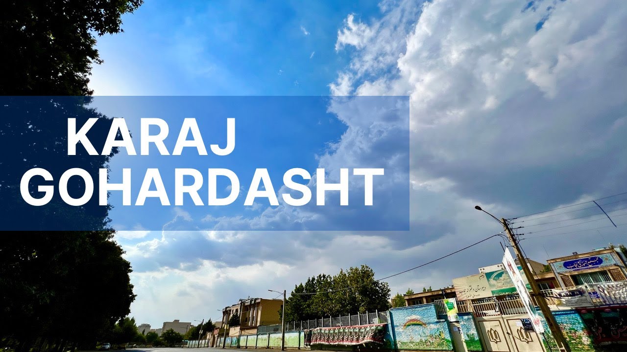 IRAN,KARAJ,GOHARDASHT | Evening Walk from Ghareh Daghi Street to Sarbzan Gomnam Blvd