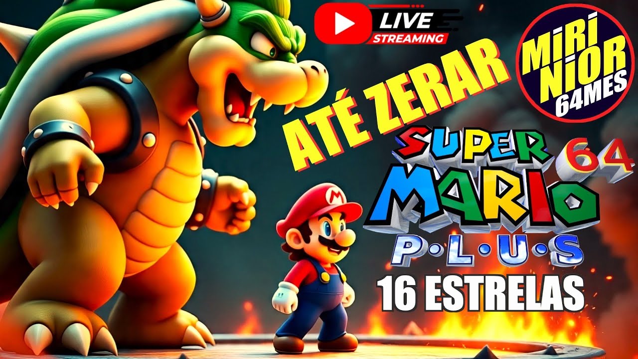 SUPER MARIO 64 PLUS 🔴Live Treino ❗ZERANDO COM 16 ESTRELAS❗ #retrogaming #speedrun #nintendo #mario