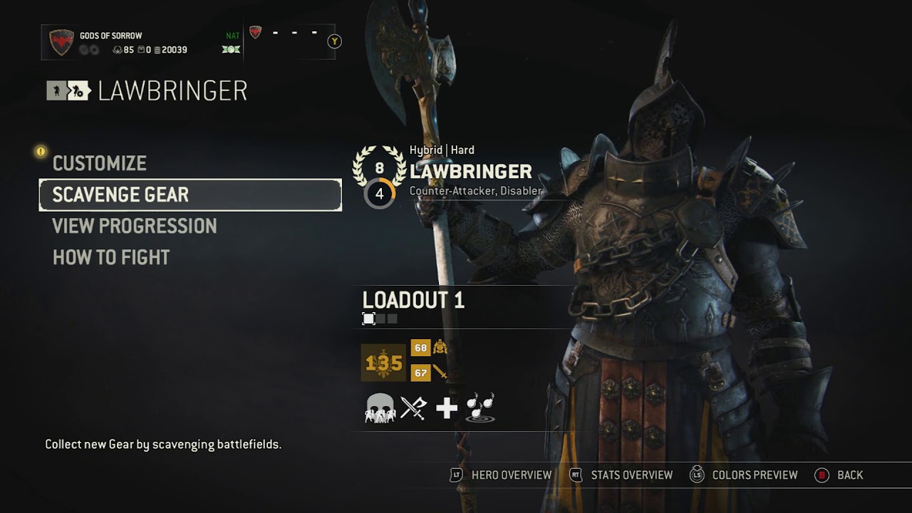 LAWBRINGER REP 8 SEASON 5 GEAR OPENING FOR HONOR