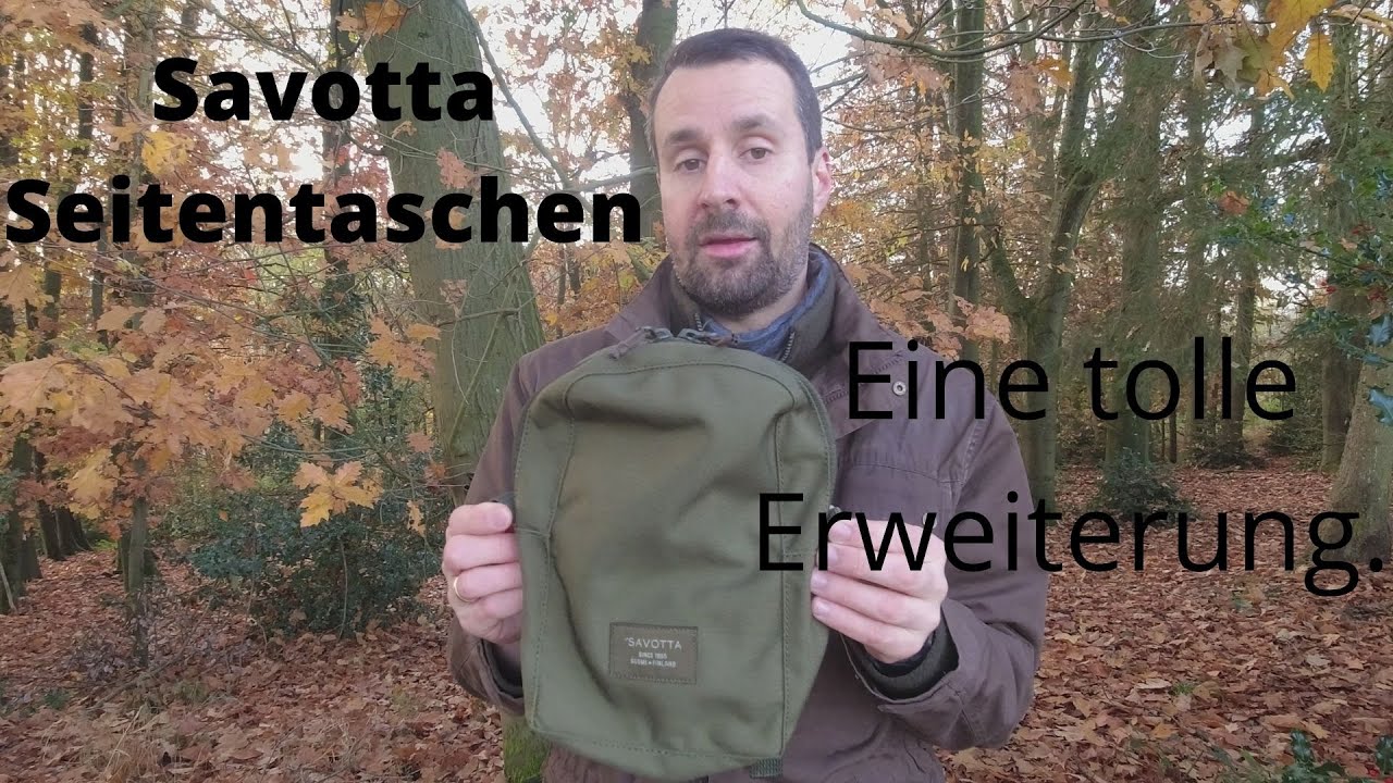 Savotta Seitentaschen - Eine tolle Erweiterung f&uuml;r den Rucksack.
