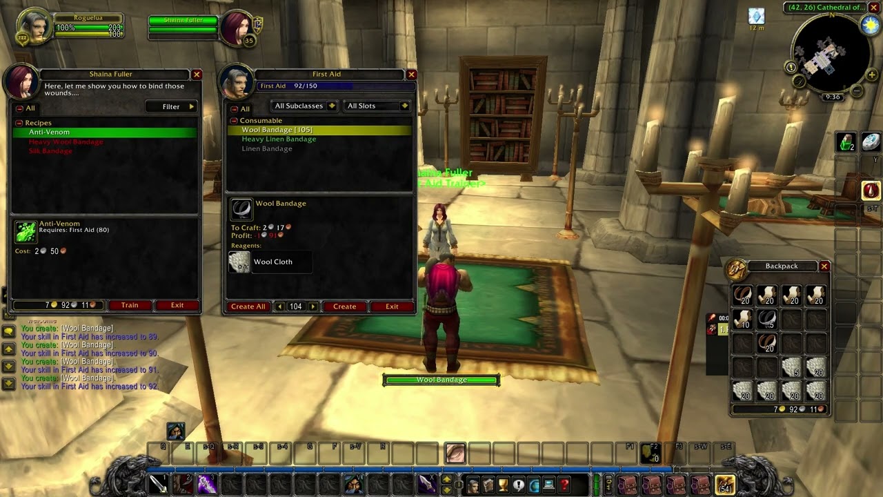 World of Warcraft First Aid 1 225