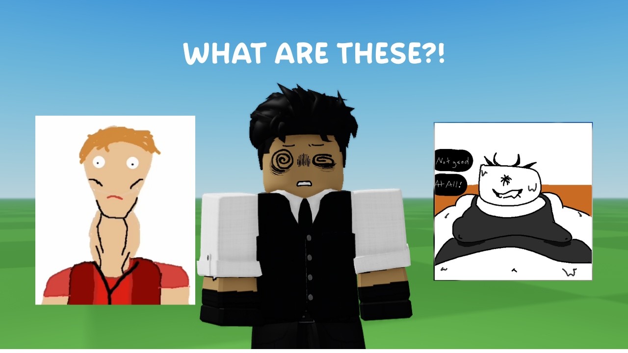 My Friends and I draw each other in Roblox (with Randoms)