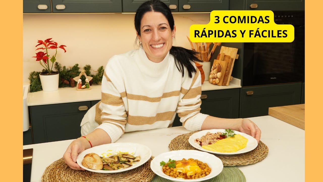 3 COMIDAS CASERAS RÁPIDAS PARA VOLVER A COMER BIEN DESPUÉS DE NAVIDAD