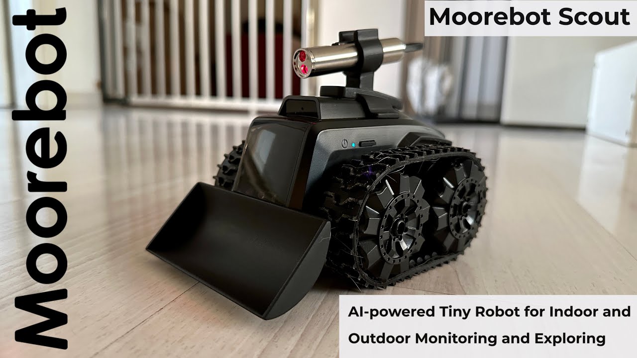 Moorebot Scout - Accessories AI-powered Tiny Robot for Indoor and Outdoor Monitoring and Exploring