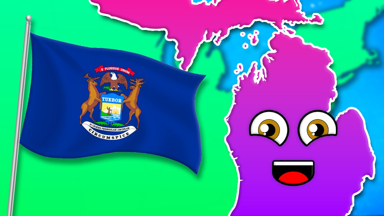 Learn About The Geography Of Michigan! | US Geography Songs For Kids | KLT Geography
