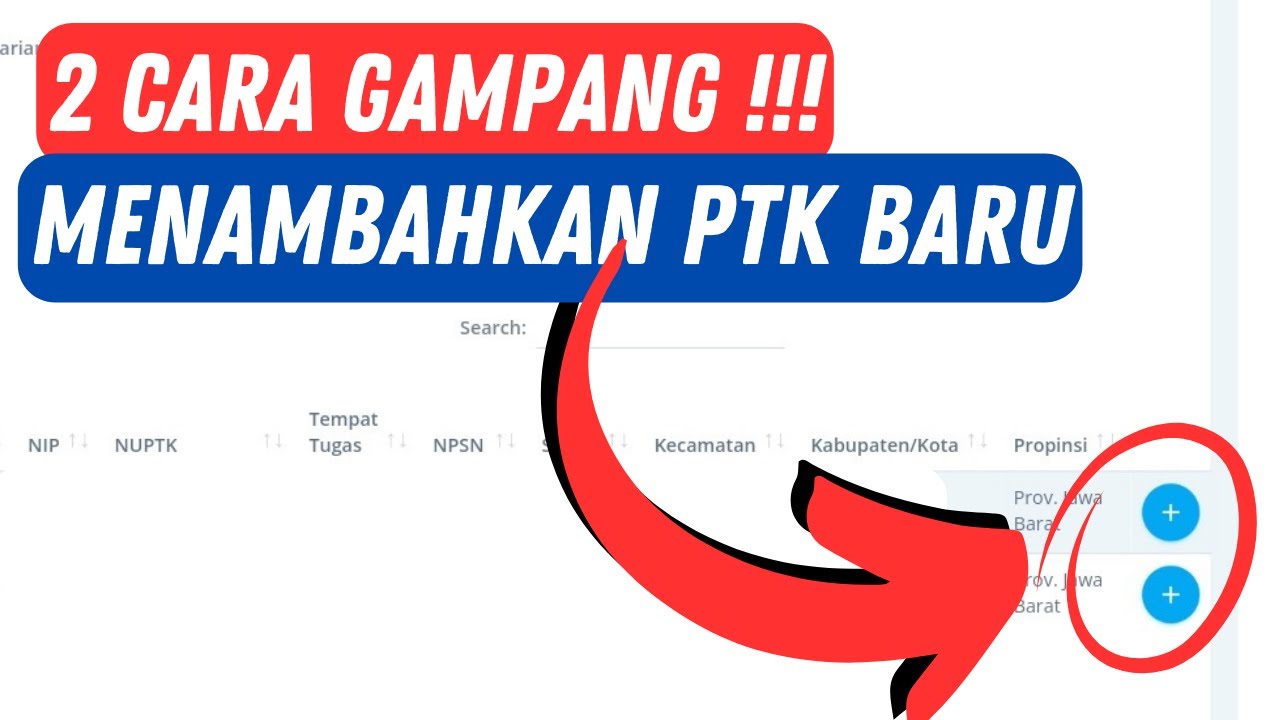 Cara Tambah PTK Baru di Dapodik 2025 | Mudah - Berhasil !!