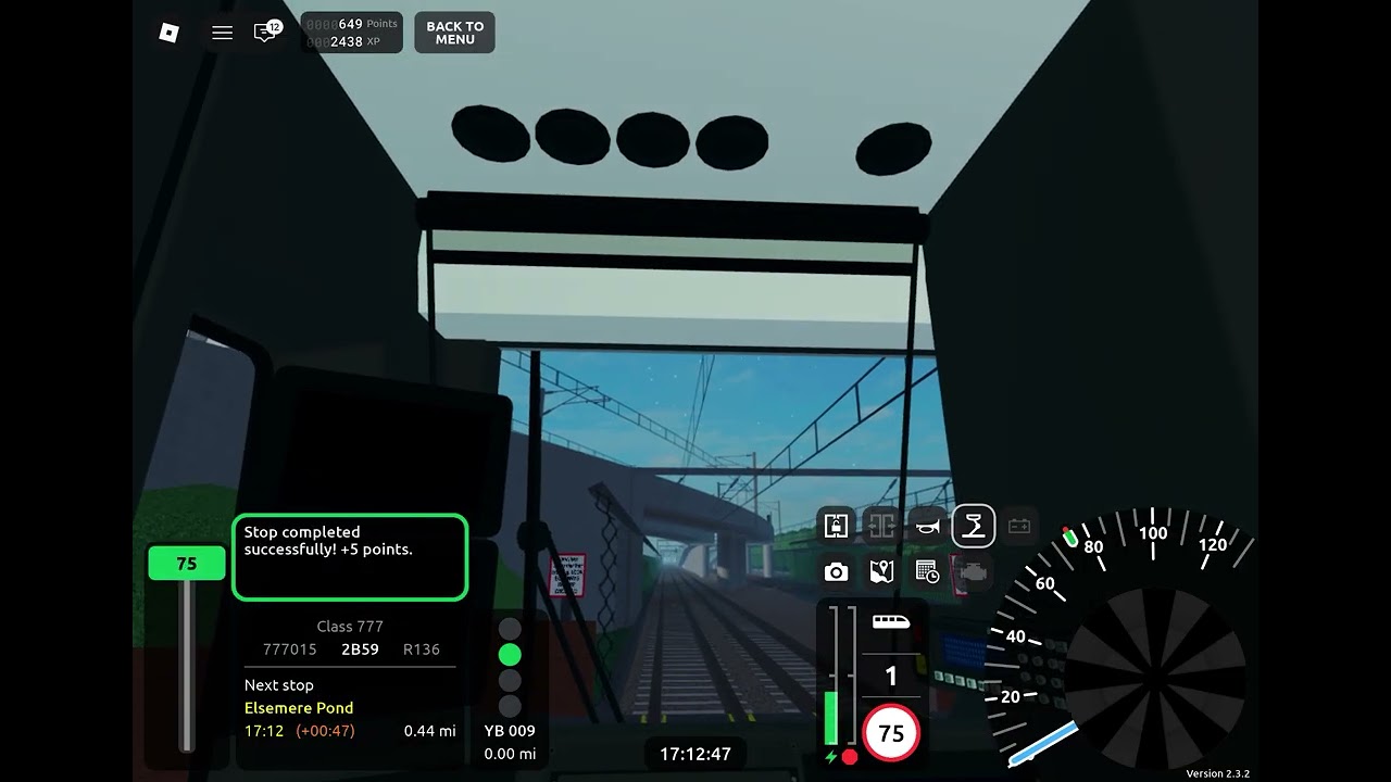 Driving R136 from Stepford Victoria to Barton in a Metro Class 777 no.777015 part 2 | Roblox SCR