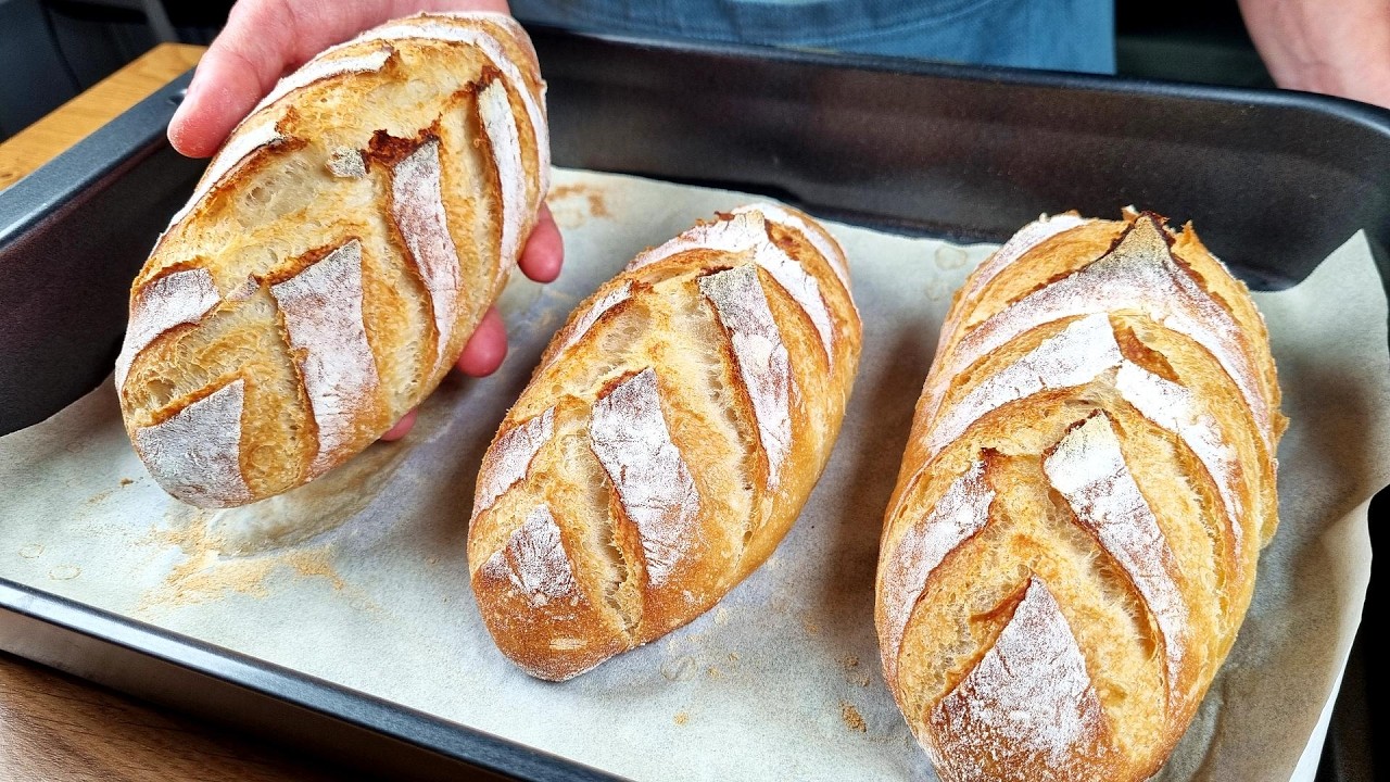 I don't buy bread anymore! The new 4-ingredient bread recipe