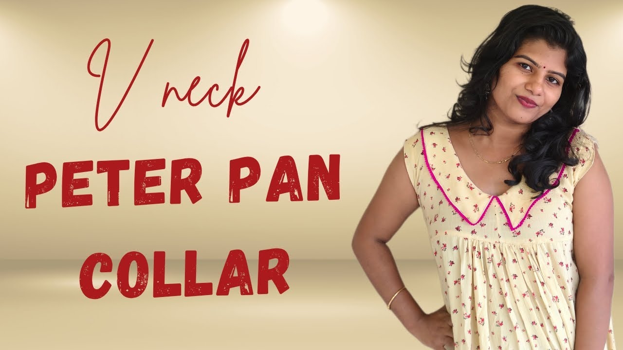 V neck in Peter pan Collar Cutting and stiching /Lovelybincy/Stiching /trending pattern