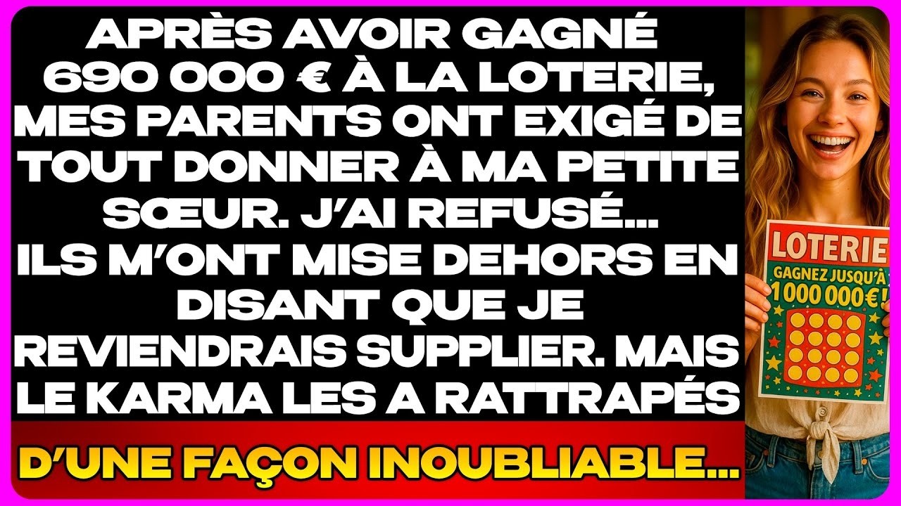 Après Avoir Gagné À La Loterie, Mes Parents Ont Voulu Tout Donner À Ma Sœur… Mais Le Karma A Frappé