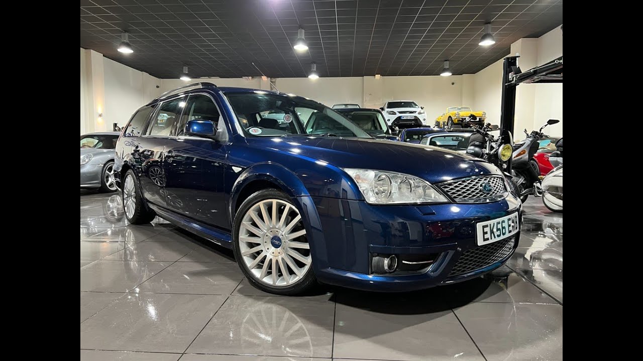 2006 56 Ford Mondeo ST220 Estate in Ink Blue For Sale at Ron Hodgson Specialist Cars