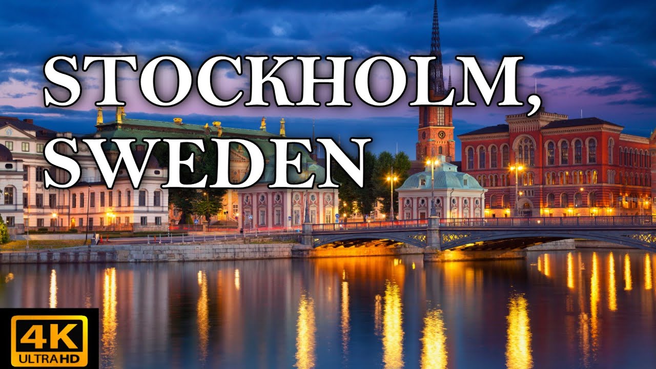 [4k] Friday night walk in Stockholm city center, Sweden